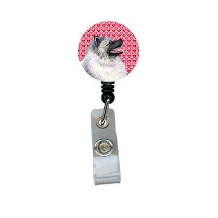 Teacher&Aposs Aid Keeshond Retractable Badge Reel Or Id Holder With Clip TE3451949
